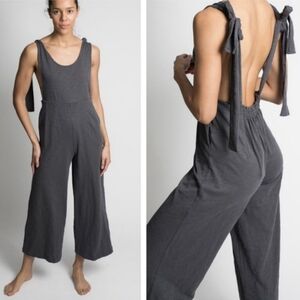 Leallo Tie Strap Jumpsuit in White